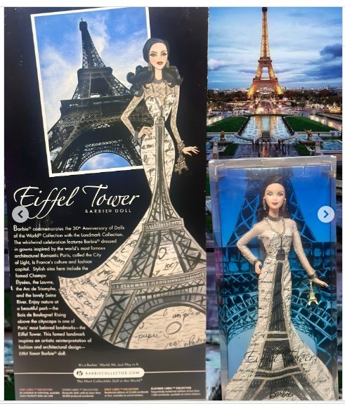 Barbie Collector Dolls Of The World Eiffel Tower Doll2009 Mattel T3771 barbie-collector-dolls-of-the-world-eiffel-tower-doll2009-mattel-t3771