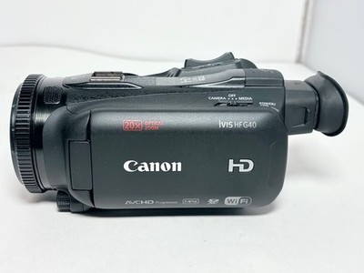 Canon iVIS HF G40 Black Camcorder Video Camera Full HD 20x Zoom Exc++++