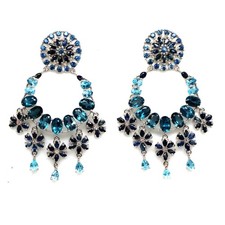 925 Sterling Silver London Blue - Sky Blue Topaz Sapphire Gift For Her Earrings