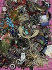 18lb Lot Broken Mismatched Costume Jewelry Parts Repair Crafts Necklace Bead