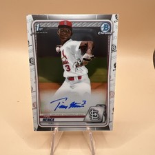 2020 Bowman Draft - Chrome Draft Picks Autographs Tink Hence #CDA-MH (AU, RC)