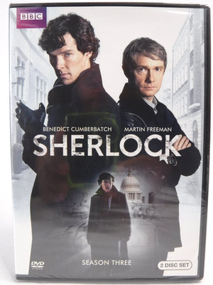 SHERLOCK: Season Three, 3 (2-Disc DVD Set, 2014) Benedict Cumberbatch (SEALED)