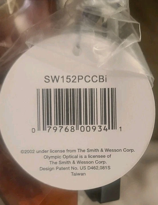 Smith And Wesson Cobre Azul Bloqueador Magnum 3G Gafas de Seguridad - NUEVO Foto 4 de 4