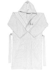 LIU JO ACCAPPATOIO CON CAPPUCCIO IN SPUGNA 100% COTONE - NUOVO L.J RICAMATO