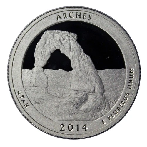 2014-S America the Beautiful Quarters — photo from the most recent tracked eBay sale