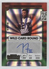 2021 Panini Contenders Rookie Ticket Wild Card Round Tony Fields II Auto 11ur. rookie card picture