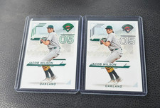 2025 Panini Prospect Edition Jacob Wilson Green Foil Parallel & Base