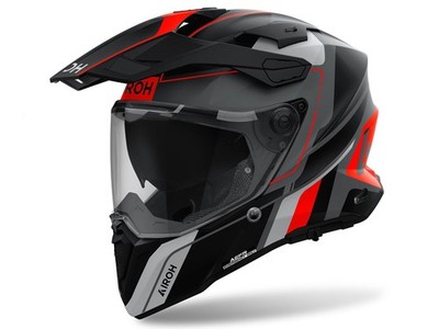 Airoh Commander 2 Skip Motorradhelm (schwarz / grau / orange) Gr: L (59)