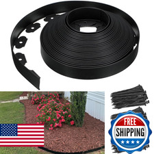 82FT Landscape Edging,1.5IN Tall Garden Edging Borders with 125pcs Stakes,Flexib