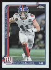 2025 Topps Chrome Football Micah McFadden #232 Refractor
