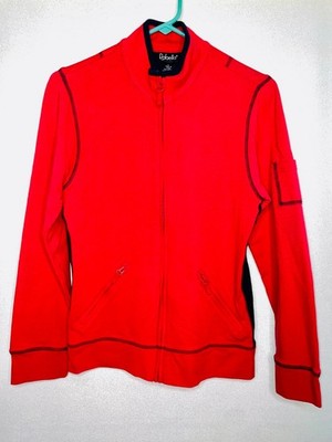 Rafaella Women's Vintage Red Zip Up Warm Cotton Winter Jacket Size Large
