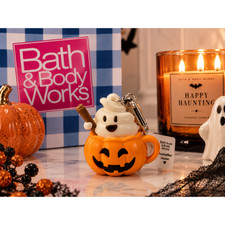 Bath  Body Works Pumpkin Latte Ghost Jack-O'-Lantern PocketBac Holder 2025 NWT
