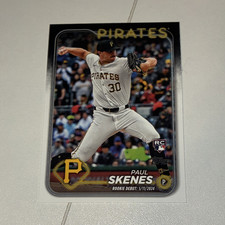 2024 Topps Update Series Rookie Debut Paul Skenes Rookie Base #US288 Pirates