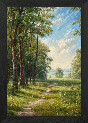Waldlichtung gerahmtes Wandbild Poster Leinwanddruck Bild