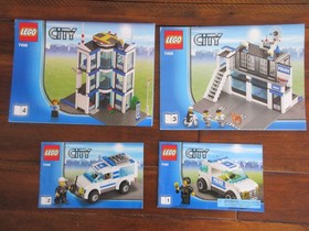 LEGO CITY POLICE STATION 7498 box manual DISCOUNT SHIPPING AVAILABLE PLEASE READ
