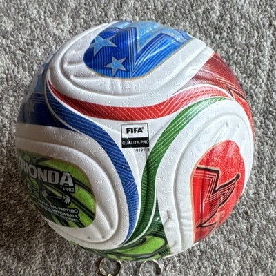 Trionda Pro FIFA Quality Official Match Soccer Ball Size 5 White Blue Red Green