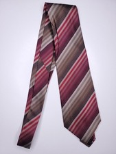 Kenneth Cole Mens Formal Necktie 59"Lx4"W Maroon/Brown Neck Tie
