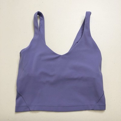Lululemon Align Tank Top Lilac Smoke LW1DUDS Women's Size 2 Built In Bra