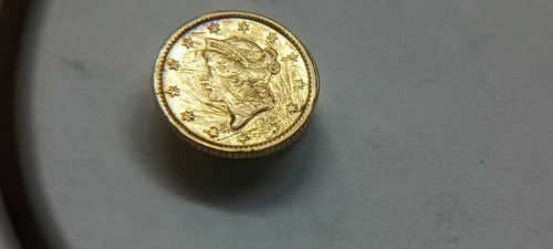 1853 US $1 One Dollar Liberty Head Dollar .900 Gold Coin Type I