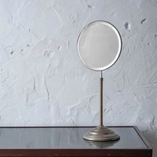 Nickel-Plated Haberdasher’s Mirror, 1920s