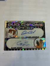 2025 Jamie Arnold Gage Jump Leaf Optichrome Duo Chrome  Auto /10 Athletics  🔥🔥