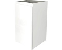 Unterschrank Vague HöHe 55 Breite 34 Tiefe 40 Cm Weiß GläNzend Links