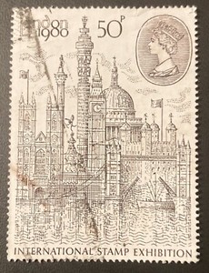 Great Britain: 1980-83' lot of 4 SC # 909, 1015-17, used. lot #09-122901