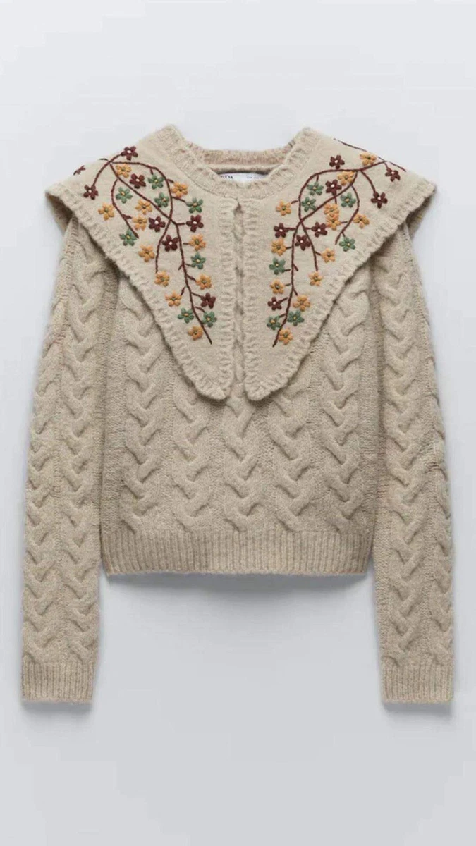 flower sweater zara