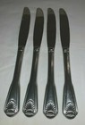 (Set of 4) Towle LONDON SHELL 18/8 Stainless Steel KNIVES (SATIN FINISH HANDLES)