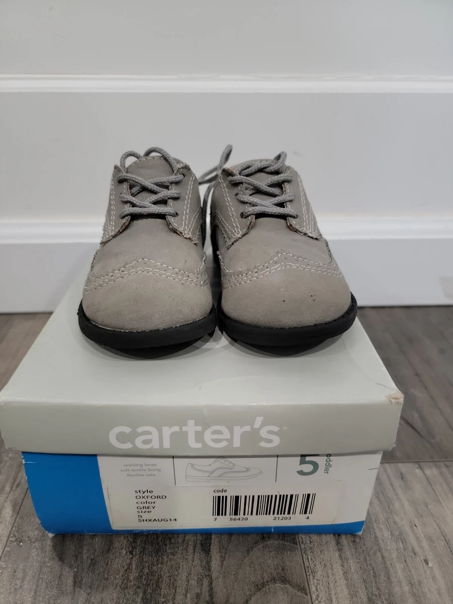 grey oxford baby Toddler boy size 5 Dress shoes eBay