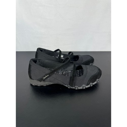 Skechers Bikers Get Up Mary Jane NEU Slipper Schuhe schwarz Damen Größe 10 - Bild 4 von 8