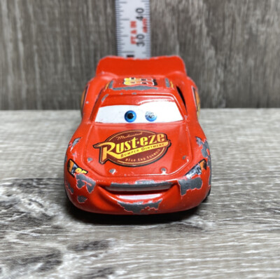 DISNEY PIXAR Cars 1/64 Diecast Red #95 Lightning McQueen Rust-Eze Car 1 ...