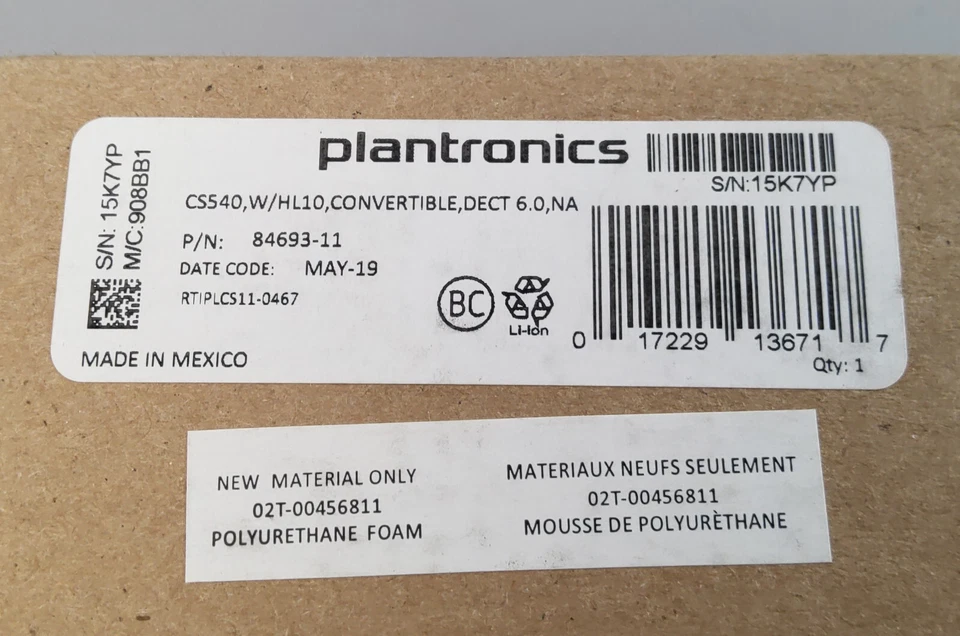 Plantronics Poly Plantronics CS540/HL10 Wireless Headset With HL10 Lifter - Image 3 of 3