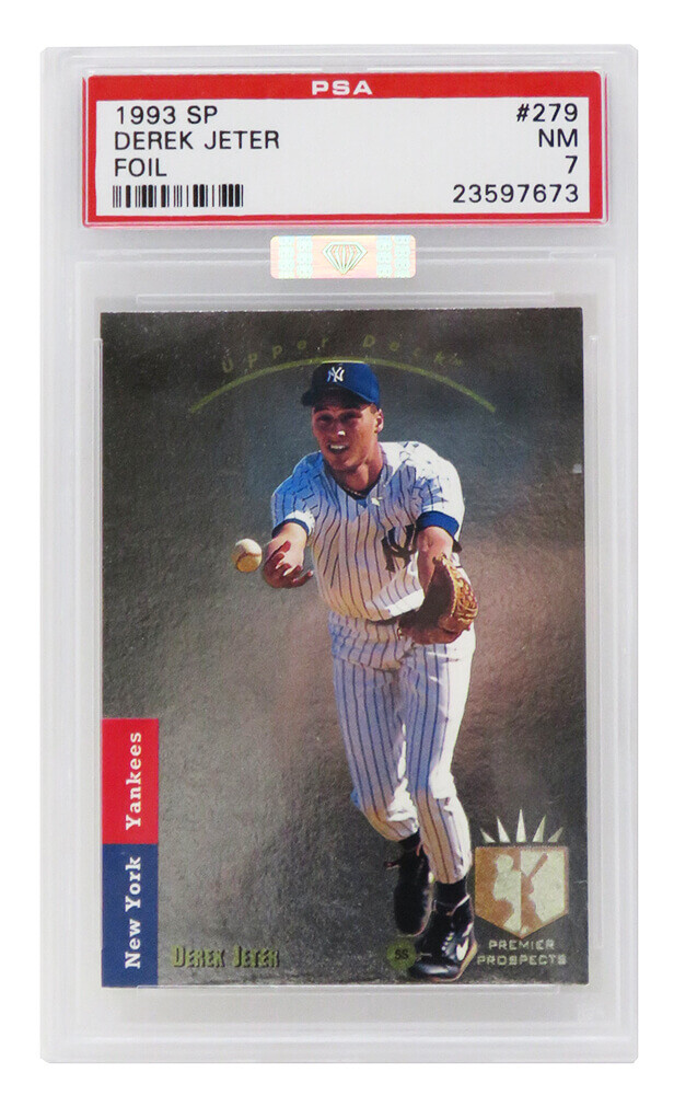 1993 デレク・ジータ　psa7 Derek Jeter 1993 SP Foil RC Rookie Card #279 (PSA 7 NM)(MBA Silver