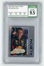 CSG 9.5 - 2020 Formula 1 Stickers ALEXANDER ALBON True RC Foil #79 - GEM MINT