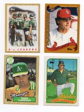 ST. LOUIS CARDINALS OAKLAND A'S HALL OF FAMER MANAGER TONY LaRUSSA LOT