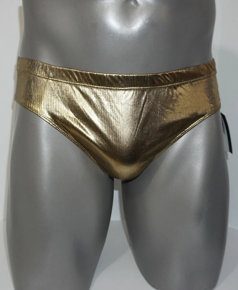 NUEVO CALZONCILLO HOMBRE DORADO TALLA MEDIANA 32-34 Foto 3 de 4