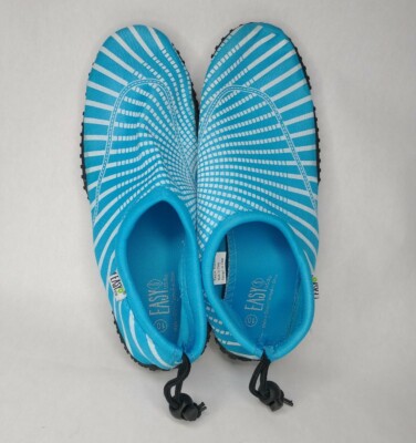 Easy USA Water Sport Shoes Drawstring Women's Size 10 Blue