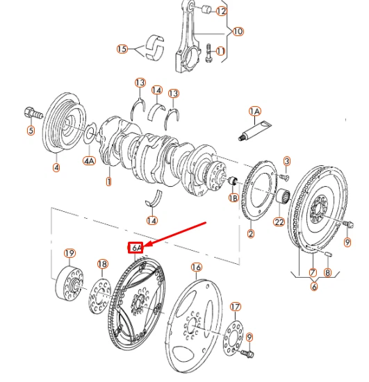 NUEVA PLACA DE EMBRAGUE OEM AUDI Q7 4L 022105323E GENUINA Foto 3 de 4