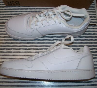 NIKE new EBERNON Low Triple White Athletic Sneaker Shoes~Women's 12~AQ1779-100~