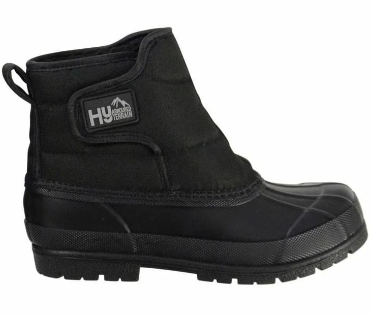 Hy Land Pacific kurze gepolsterte isolierte Wintergarten stabile Muckstiefel schwarz 36-45