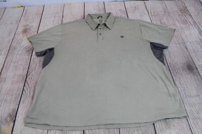 Wrangler All Terrain Gear ATG Grey Short Sleeve Regular Fit Polo Shirt Men's 3XL