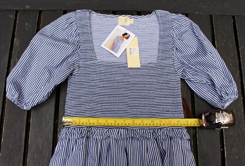 NEW Nation LTD - Betsy Mini-Stripe Dress with Smocked Bodice, Deco, Sml - $242 - Imagen 8 de 14