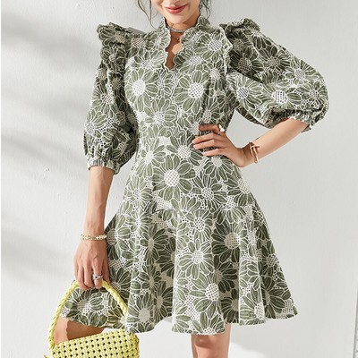Sandro Audrey Floral Embroidered Cotton 