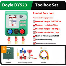 New Car Air Conditioner Fluoride Vacuum Pressure Gauge Dy523 Refrigeration