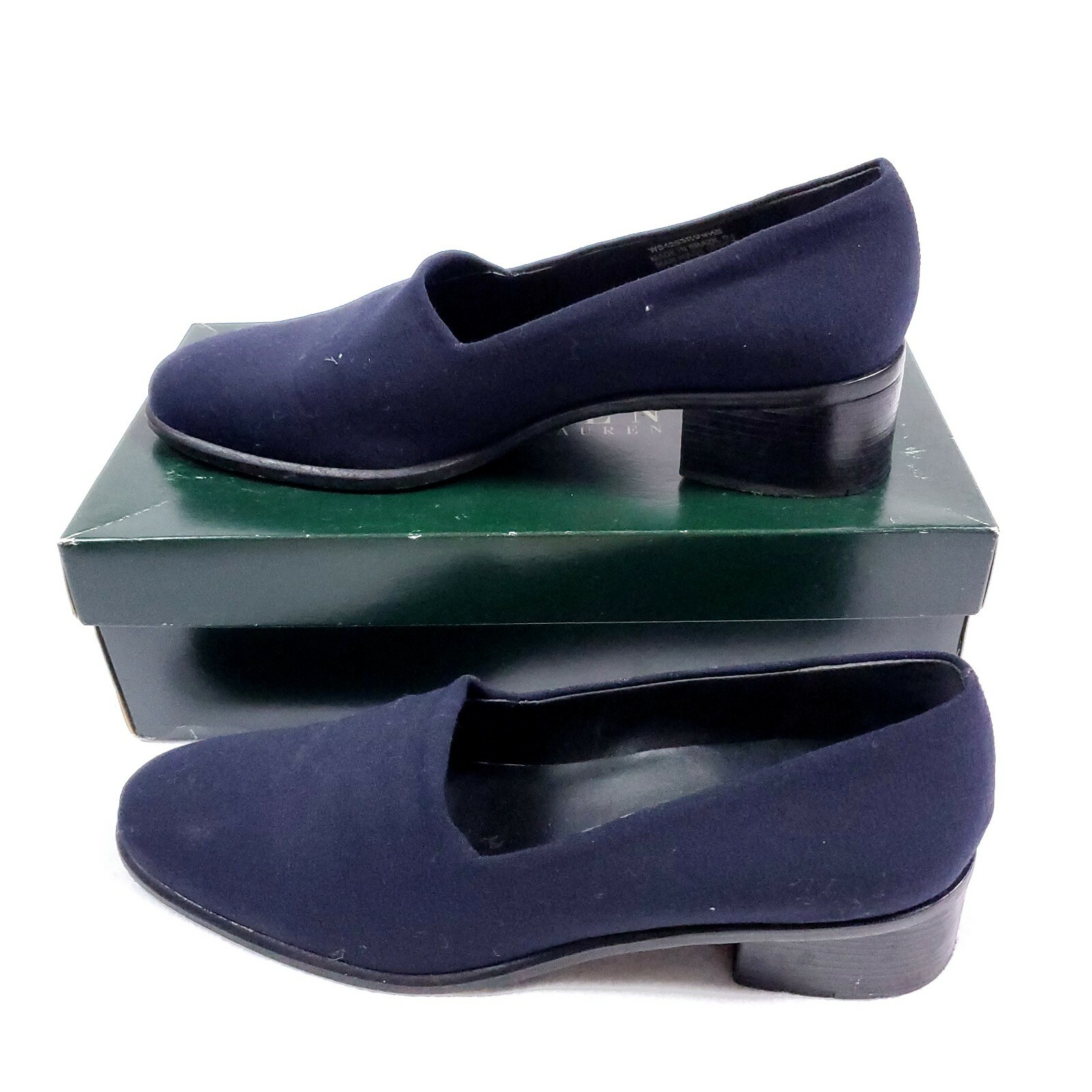 Ralph Lauren Navy Blue Pumps Slip On 