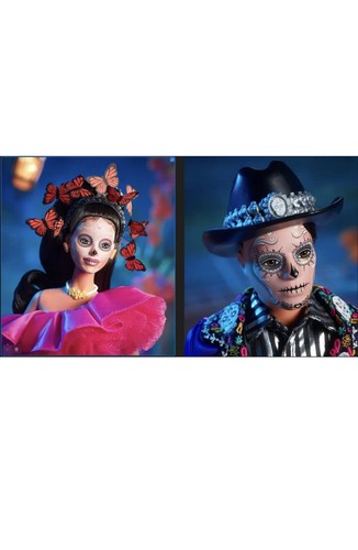 Barbie & Ken Dia De Los Muertos 2023 Doll Set Day of the Dead 2023 HJX14 HJX15 - Picture 4 of 6
