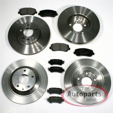 Bremsen Ø 283 mm + Ø 268 mm vorne hinten für Peugeot Partner Citroen Berlingo