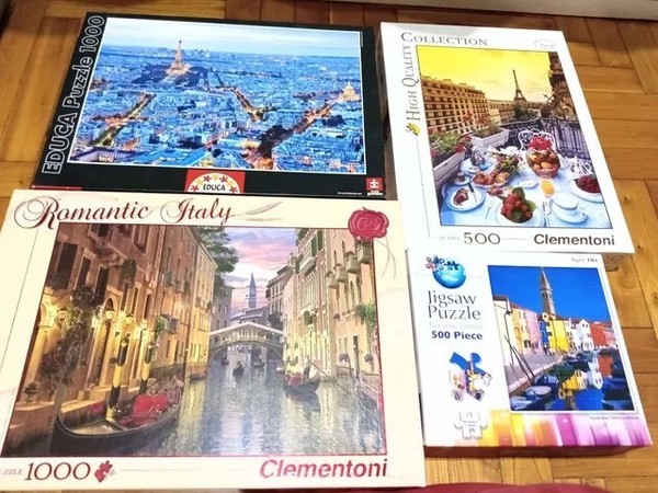 Puzzles Italia, Francia, varios precios