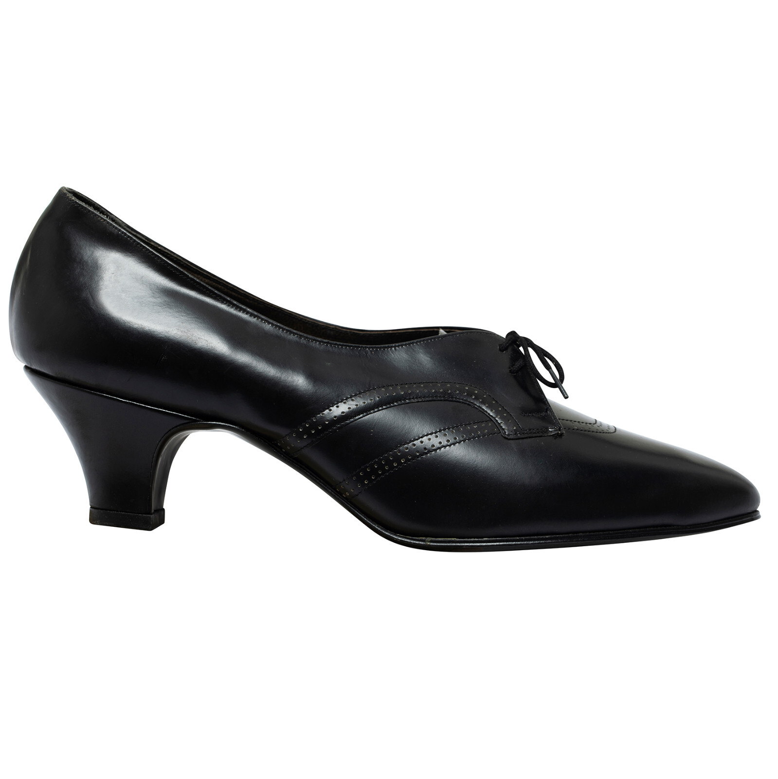 Weibel Switzerland 70s Low-V Throat Oxford Pump - Hybrid Leather image 5